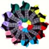 Women Compression Ankle Socks 6 Pack Breathable Moisture Wicking Sports Socks