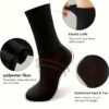 Unisex Crew Socks Soft Breathable Casual Socks Black