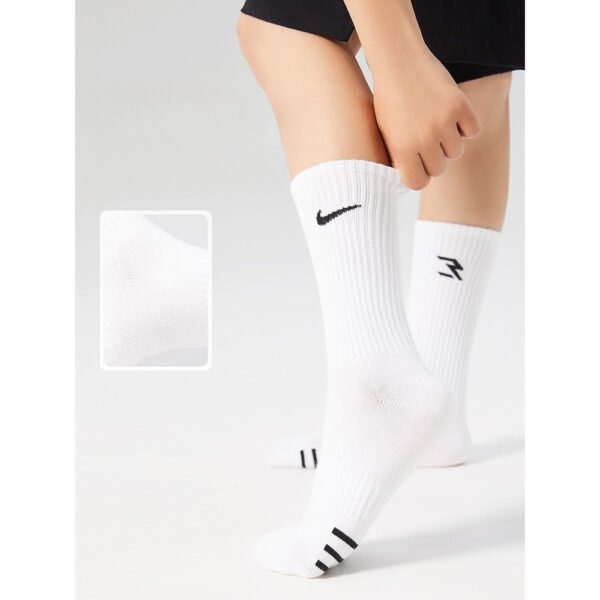 3 Pairs Nike Sports Socks Breathable Cushioned Athletic Crew Socks