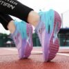 Lightweight Running Shoes Breathable Mesh Cushioned Sneakers (Purple Gradient)
